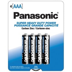 Panasonic Super Heavy Duty Battery AAA - Pack of 4