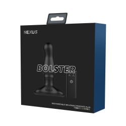 Nexus Bolster Butt Plug w/Inflatable Tip - Black