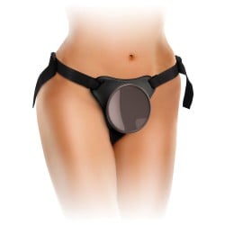 King Cock Elite Comfy Body Dock Strap On Harness - Black