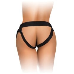 King Cock Elite Comfy Body Dock Strap On Harness - Black