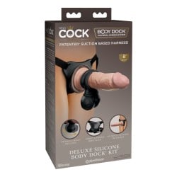King Cock Elite Deluxe Silicone Body Dock Kit