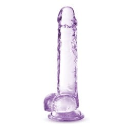 Blush Naturally Yours 7" Crystalline Dildo - Amethyst