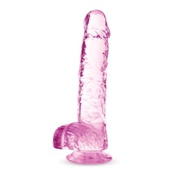 Blush Naturally Yours 6" Crystalline Dildo - Rose