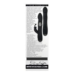 Evolved Bodacious Bunny Rotating Rabbit - Black