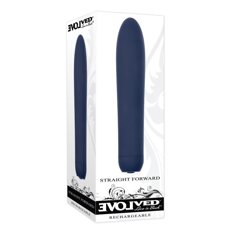 Evolved Straight Forward Vibrator - Blue Evolved Straight Forward Vibrator - Blue