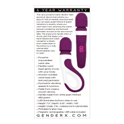 Gender X Handle It Wand - Purple/White