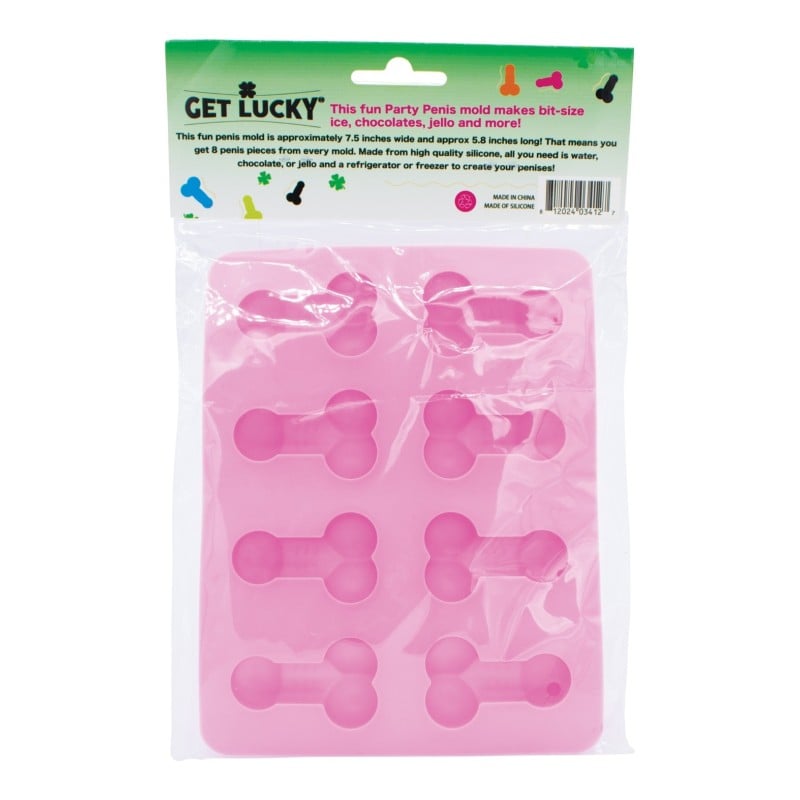 Get Lucky Penis Party Chocolate / Ice Tray - Pink Get Lucky Penis Party Chocolate / Ice Tray - Pink
