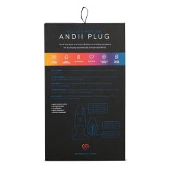 Nu Sensuelle Andii Vertical Roller Motion Butt Plug - Ultra Violet