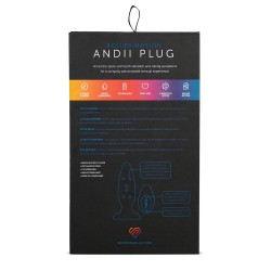 Nu Sensuelle Andii Vertical Roller Motion Butt Plug - Navy