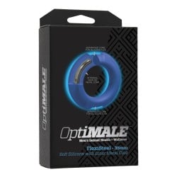 OptiMale FlexiSteel Cock Ring - 35mm Blue