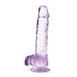 Blush Naturally Yours 6" Crystalline Dildo - Amethyst