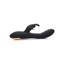 Curve Novelties Power Bunnies Cuddles 10x Silicone Rabbit Vibrator - Black