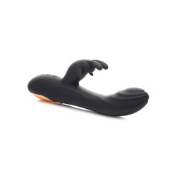 Curve Novelties Power Bunnies Cuddles 10x Silicone Rabbit Vibrator - Black