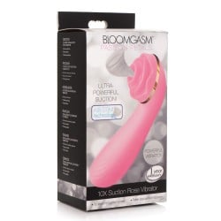Inmi Bloomgasm Passion Petals 10X Silicone Suction Rose Vibrator - Pink