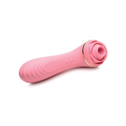 Inmi Bloomgasm Passion Petals 10X Silicone Suction Rose Vibrator - Pink