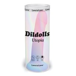 Love to Love Curved Suction Cup Dildolls Utopia - Asst Colors