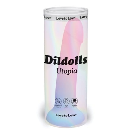 Love to Love Curved Suction Cup Dildolls Utopia - Asst Colors