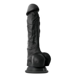 Colours Pleasures 7" Dong w/Balls & Suction Cup - Black