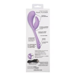 Elle Liquid Silicone Dual Flicker - Purple