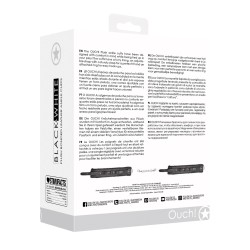 Shots Ouch Black & White Plush Bonded Leather Ankle Cuffs - Black