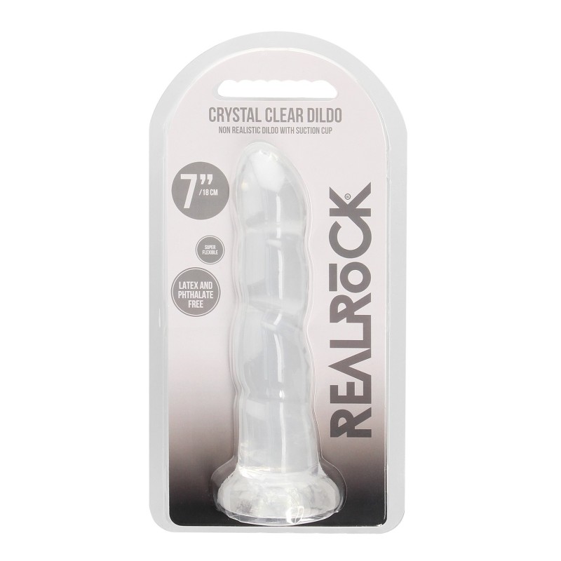 Shots RealRock Crystal Clear 7" Dildo - Transparent Shots RealRock Crystal Clear 7" Dildo - Transparent