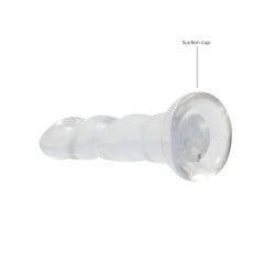 Shots RealRock Crystal Clear 7" Dildo - Transparent