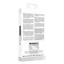 Shots Ouch Black & White Lace Eye Mask - Princess Black
