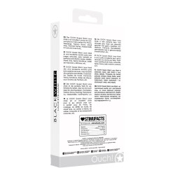 Shots Ouch Black & White Lace Eye Mask - Queen Black