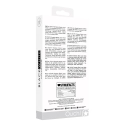 Shots Ouch Black & White Lace Eye Mask - Empress Black