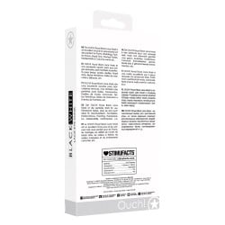 Shots Ouch Black & White Lace Eye Mask - Royal Black
