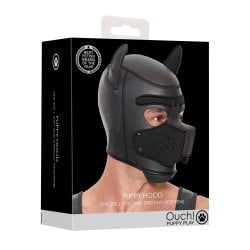 Shots Ouch Puppy Play Puppy Hood - Black