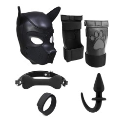Shots Ouch Puppy Play Complete Kit - XL Black