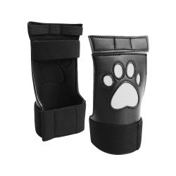 Shots Ouch Puppy Play Puppe Play Paw Cut-Out Gloves - White