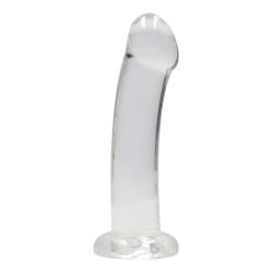 Shots RealRock Crystal Clear 7" Dildo - Transparent