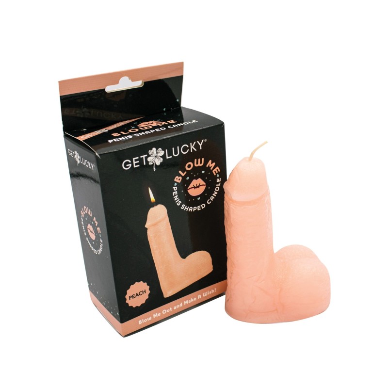 Get Lucky 5" Blow Me Penis Candle - Peach Get Lucky 5" Blow Me Penis Candle - Peach