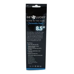 Get Lucky 8.5" Glow in the Dark Periwinkle Peen Dildo