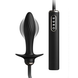 Anal Fantasy Elite Collection Auto Throb Inflatable Vibrating Plug - Black