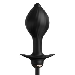 Anal Fantasy Elite Collection Auto Throb Inflatable Vibrating Plug - Black