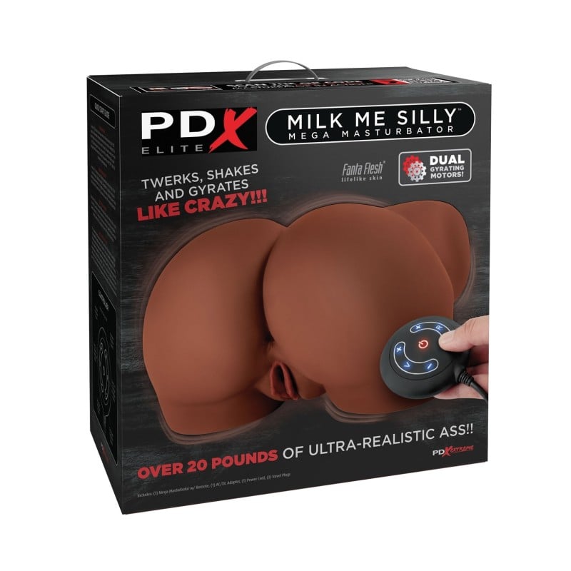 PDX Elite Milk Me Silly Mega Masturbator - Brown PDX Elite Milk Me Silly Mega Masturbator - Brown
