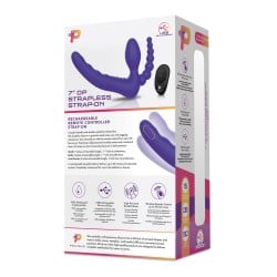 Pegasus 7" Strapless Strap On w/Remote - Purple