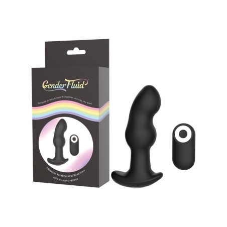 Gender Fluid Frission Anal Vibe w/Remote - Black
