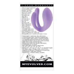 Evolved Petite Tickler Mini Vibe w/Remote - Purple