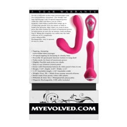 Evolved Buck Wild Come Hither Dual End Massager - Pink