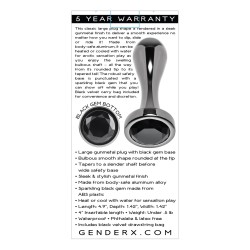 Gender X Black Pearl Plug - Black