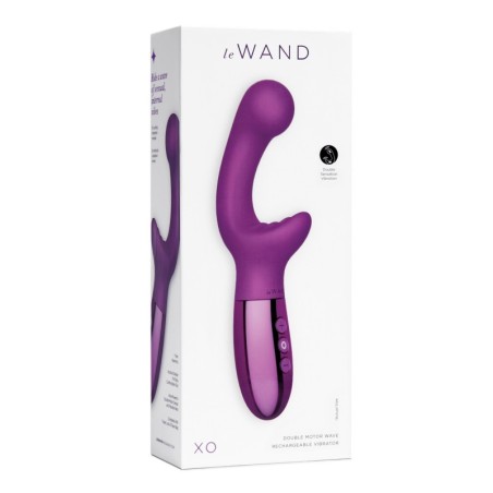 Le Wand XO Double Motor Wave Rechargeable Vibrator - Cherry