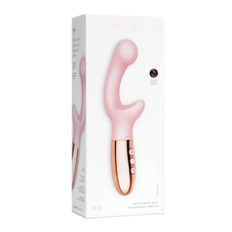 Le Wand XO Double Motor Wave Rechargeable Vibrator - Rose Gold