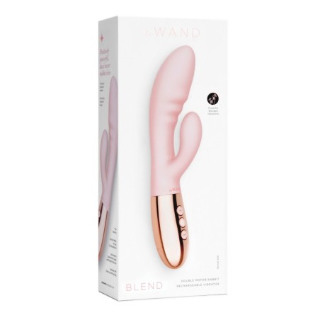 Le Wand BLEND Double Motor Rabbit Rechargeable Vibrator - Rose Gold
