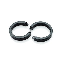 Cock Cage U-Ring 2 Pack - Black