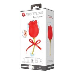 Pretty Love Licking Rose Lover Dual Ended - Rose