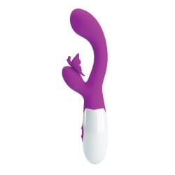 Pretty Love Butterfly Kiss Rabbit - Fuchsia